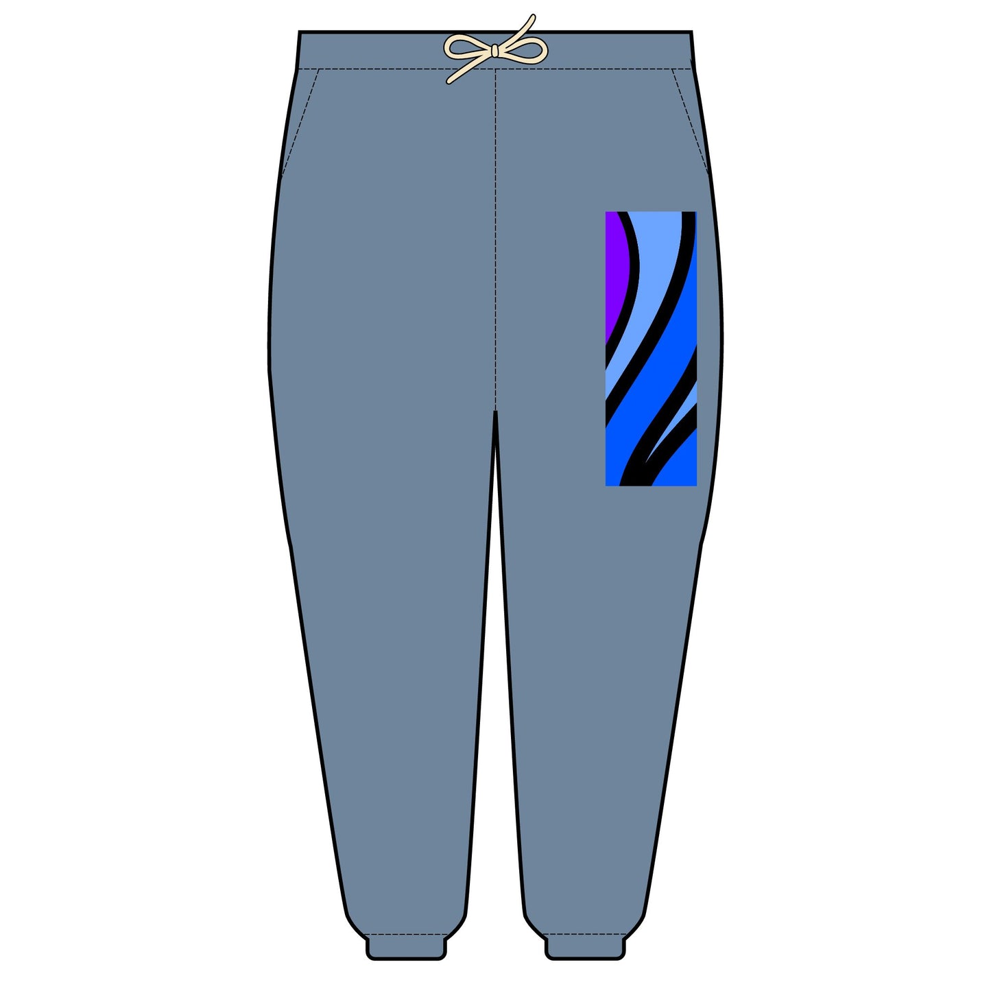 Chacho’s blue wave cotton fleece sweatpants