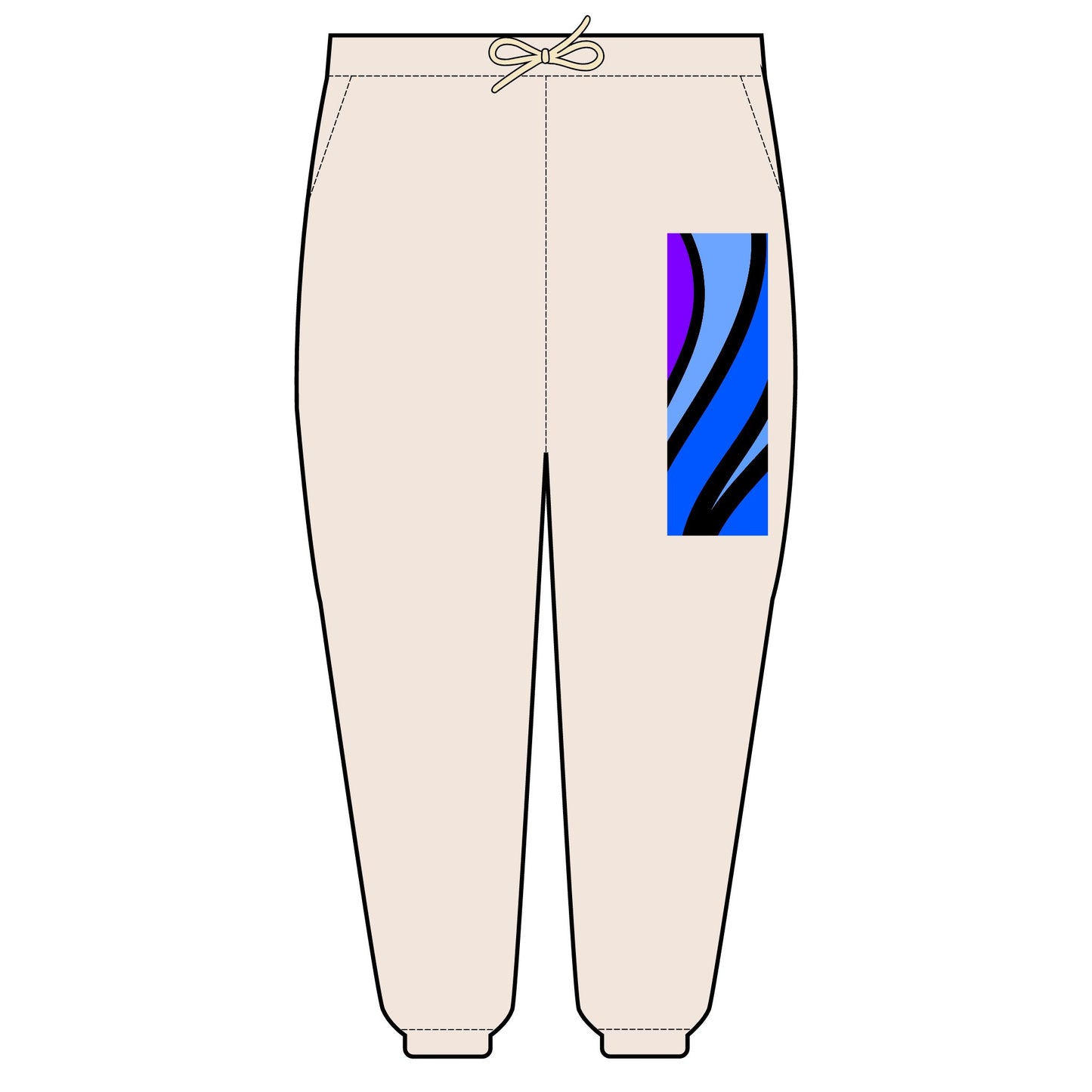 Chacho’s blue wave cotton fleece sweatpants